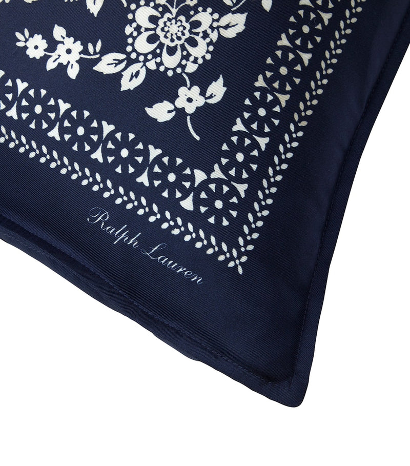 Ralph Lauren Home silk cushion cover Brynn square 45cm, UK version