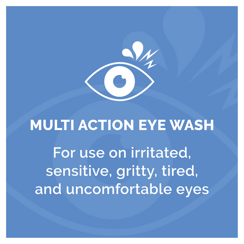 Optrex Multi Action Eye Wash with Flexiseal Eye Bath (British brand)