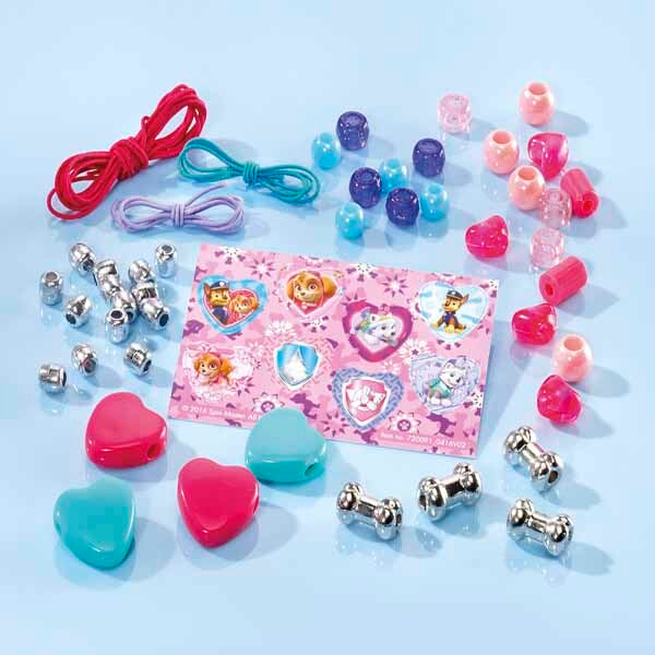 Totum Paw Patrol jewellery set with beads and charms, imported from the UK