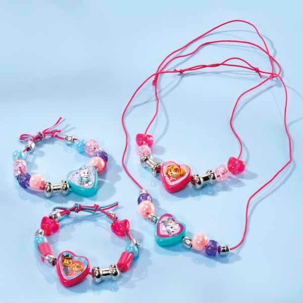 Totum Paw Patrol jewellery set with beads and charms, imported from the UK