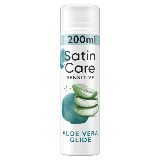 Gillette Venus Satin Care Sensitive Skin Shave Gel 200ml Shaving foams gels & oils Sainsburys   
