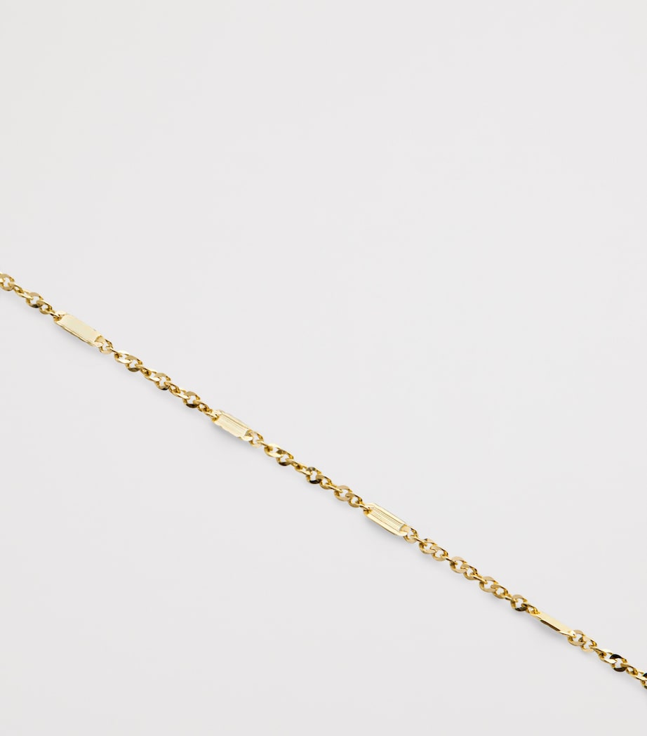 Monica Vinader yellow gold shimmer bracelet - British product