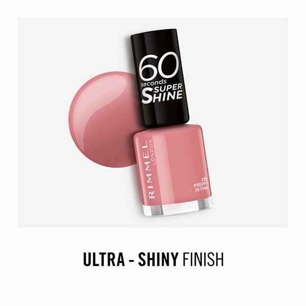 Rimmel Nail Polish 60 Sec 235 Preppy In Pink GOODS Superdrug   