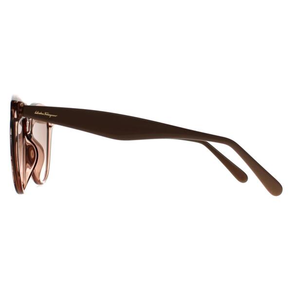 Salvatore Ferragamo beige cat eye sunglasses - British product