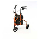 NRS Healthcare 3 Wheel Aluminium Rollator Orange GOODS Boots   