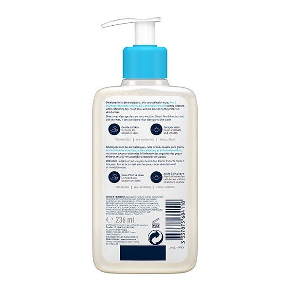 Cerave SA Skin Smoothing Cleanser with Salicylic Acid 236ml GOODS Superdrug   