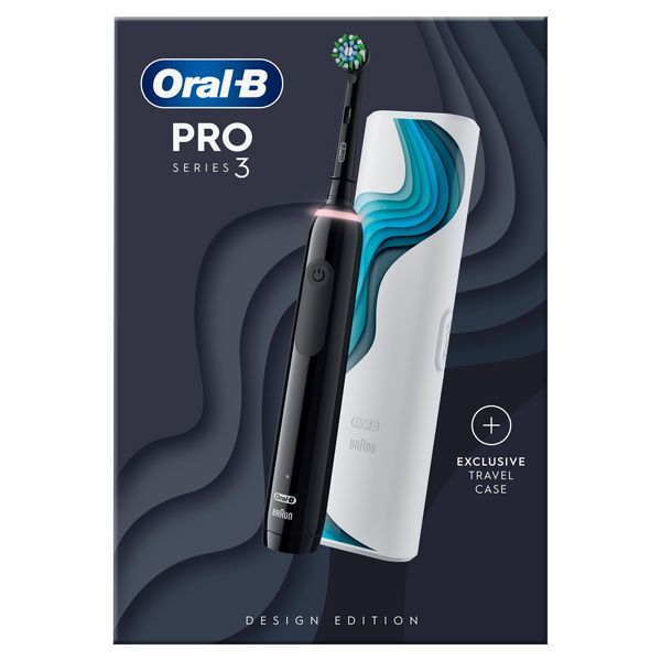 Oral-B Pro3 3500 Black Electric Toothbrush + Travel Case GOODS Superdrug   