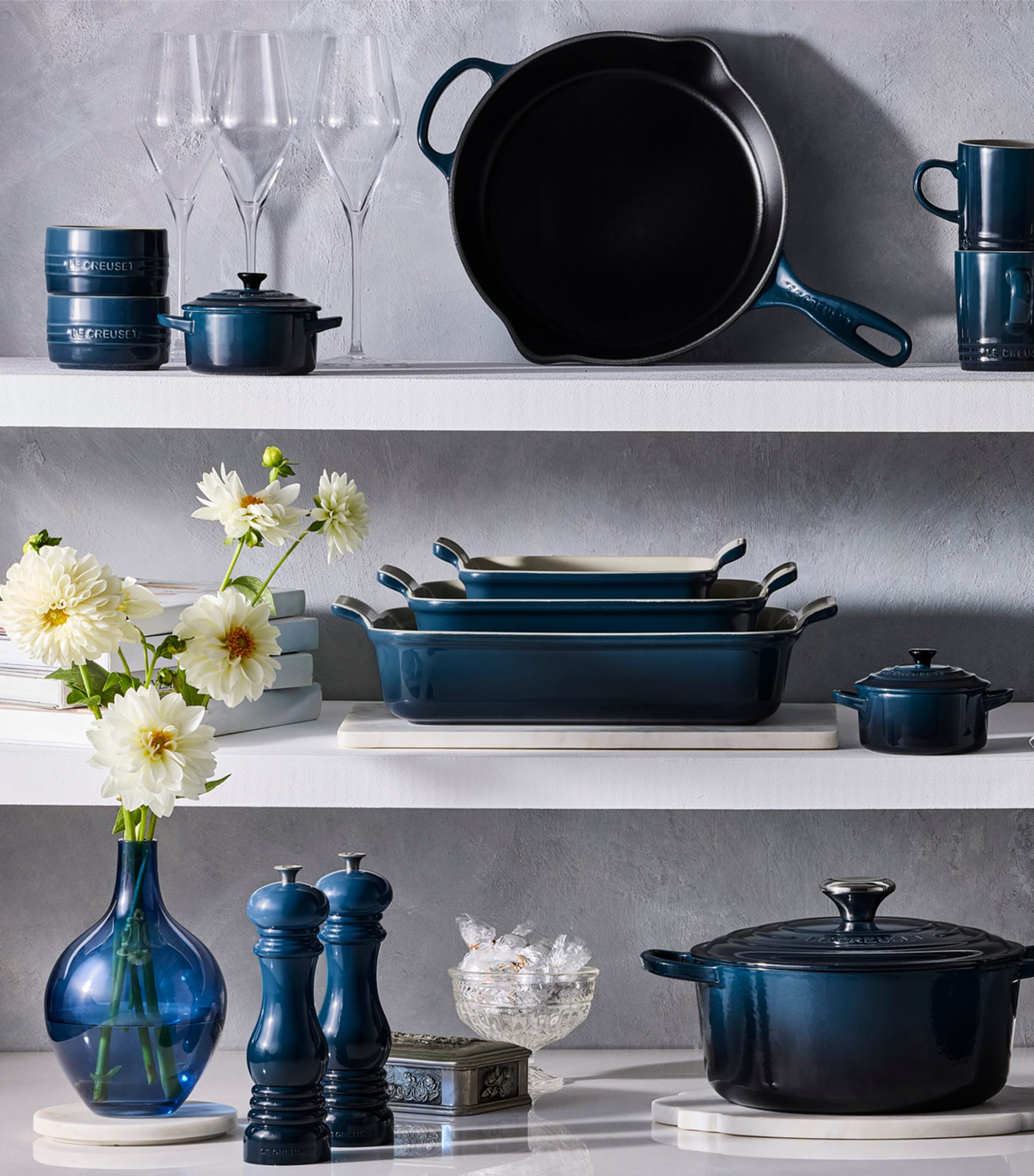 Le Creuset enamelled cast iron round casserole dish 20cm, UK version