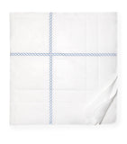 Super King Bedspread in Egyptian Cotton with Braid Embroidery, 290cm x 260cm