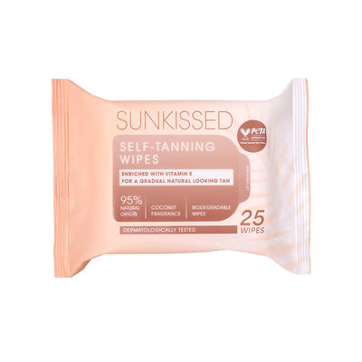 Superdrug Sunkissed Self-Tanning Wipes 25 Pack- Buy online at McGrocer