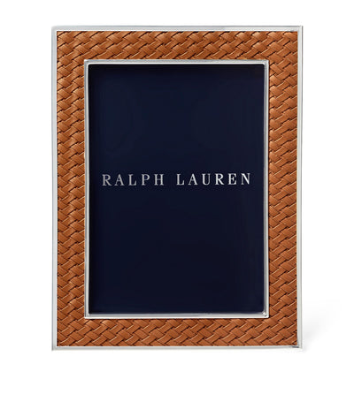 Harrods Ralph Lauren Home Leather Brockton Frame Photo Frame 6.5 x 8.5- Buy online at McGrocer