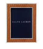 Ralph Lauren Home Leather Brockton Frame 6.5 x 8.5 inches, imported from the UK