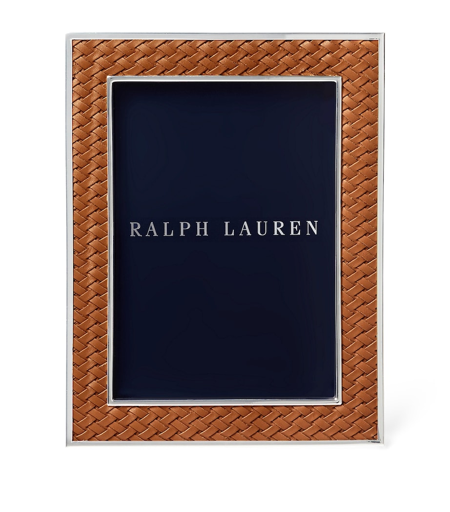 Ralph Lauren Home Leather Brockton Frame 6.5 x 8.5 inches, imported from the UK