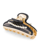 Alexandre de Paris gold-plated claw hair clip 7.5cm (British brand)