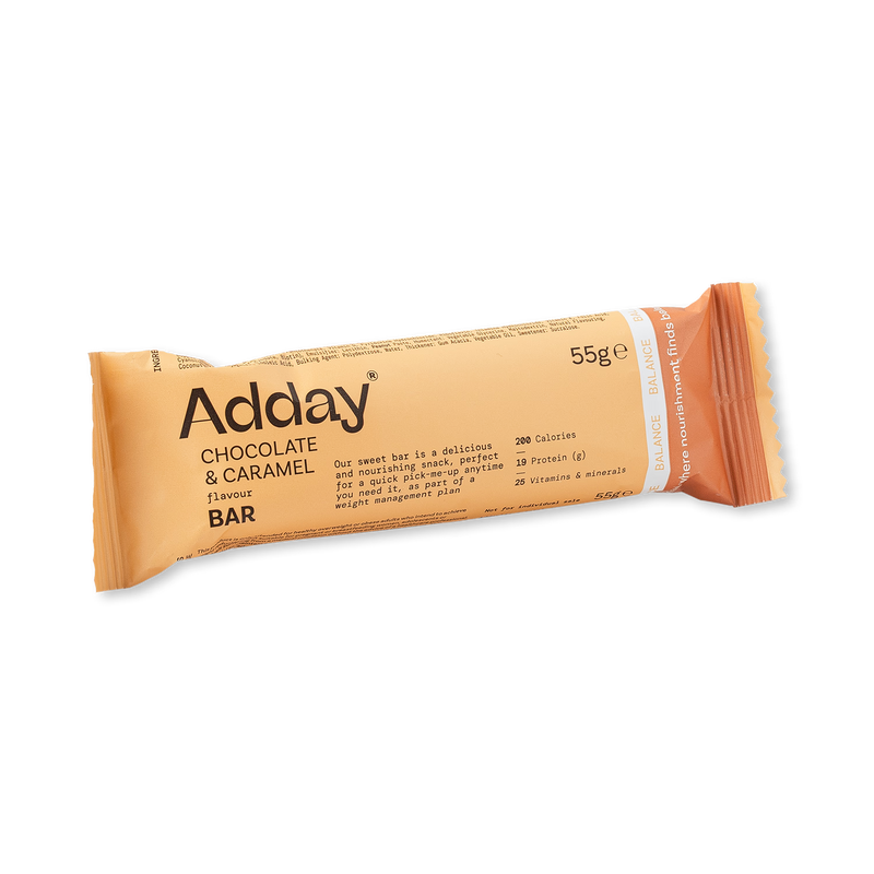 Adday Chocolate & Caramel Bar 55g, UK version