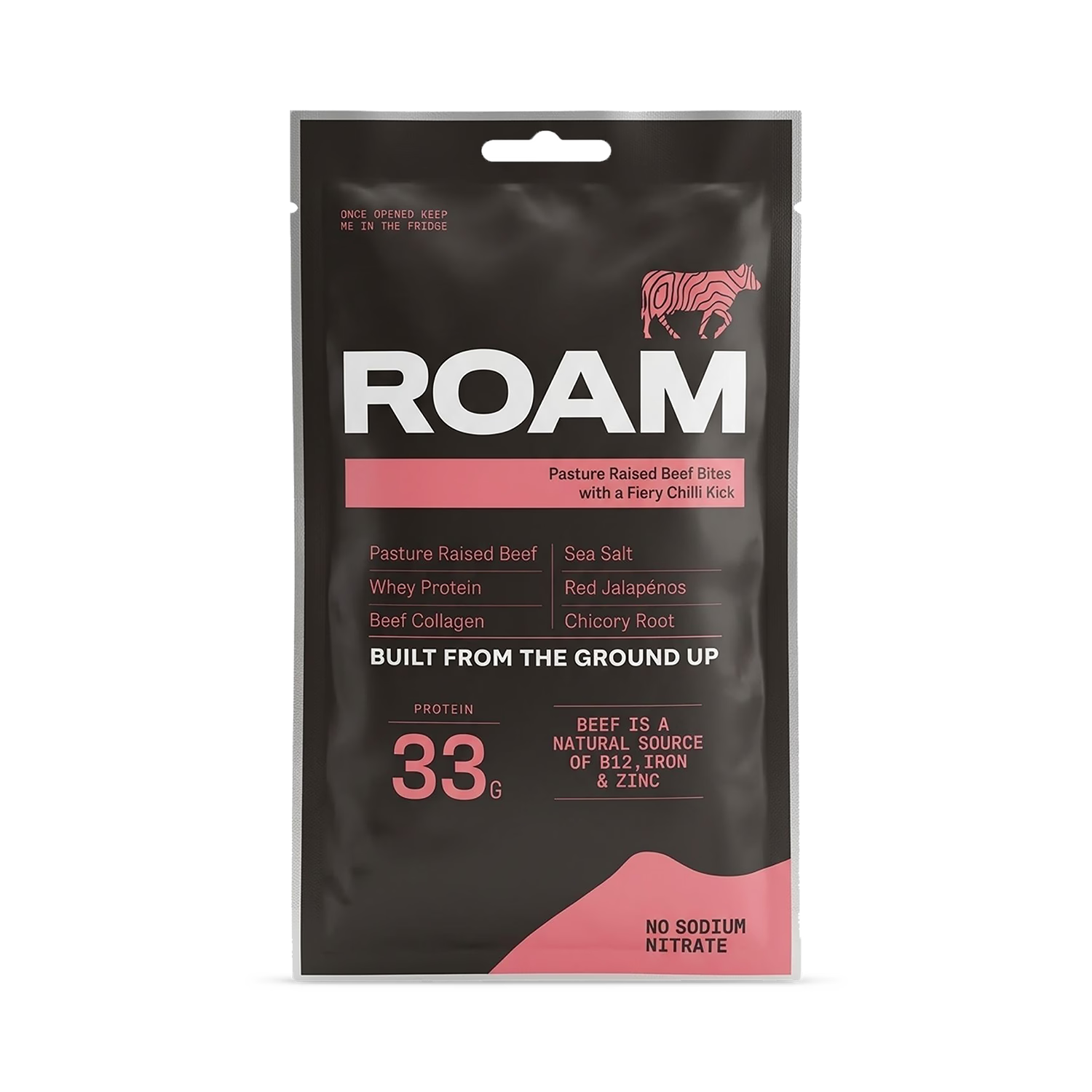 ROAM Jalapeno Chilli beef bites 6x70g, imported from the UK