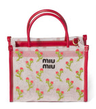 Miu Miu embroidered mesh top-handle bag small, UK version