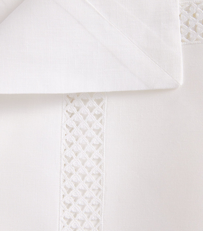Dea Linen Embroidered Liri Tablecloth 170cm x 270cm - British product