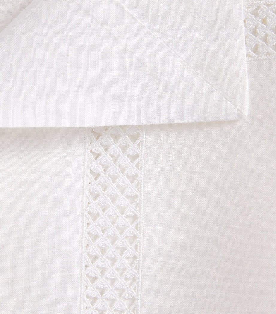 Dea Linen Embroidered Liri Tablecloth 170cm x 270cm - British product