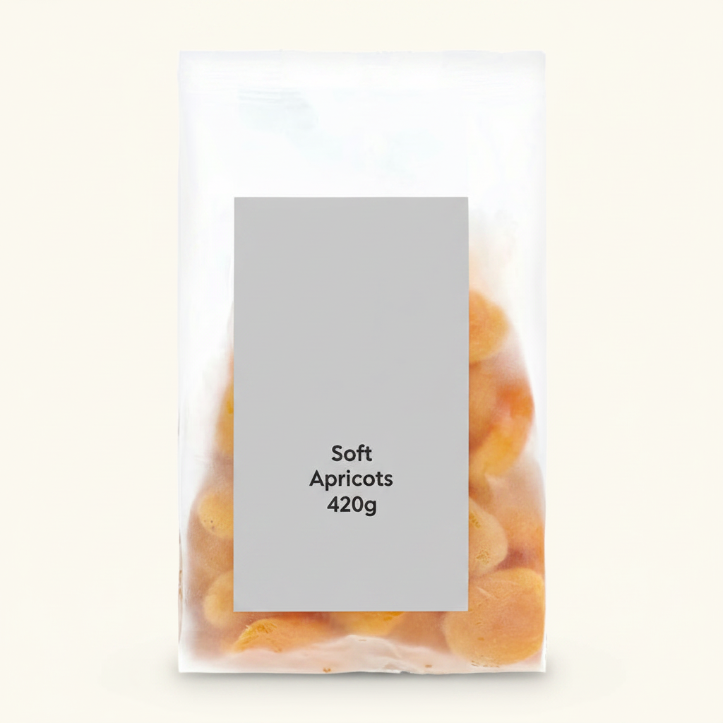 Holland & Barrett soft apricots 420g, imported from the UK