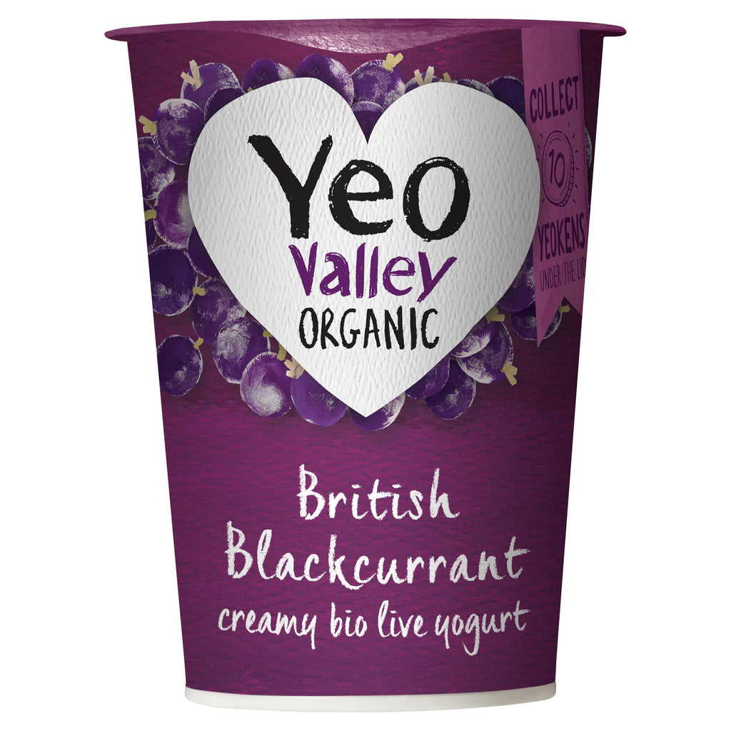 Yeo Valley Organic British Blackcurrant Creamy Bio Live Yogurt 450g