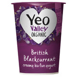 Yeo Valley Organic British Blackcurrant Creamy Bio Live Yogurt 450g GOODS Sainsburys   