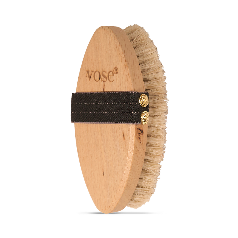 Natural horse hair body brush - British product