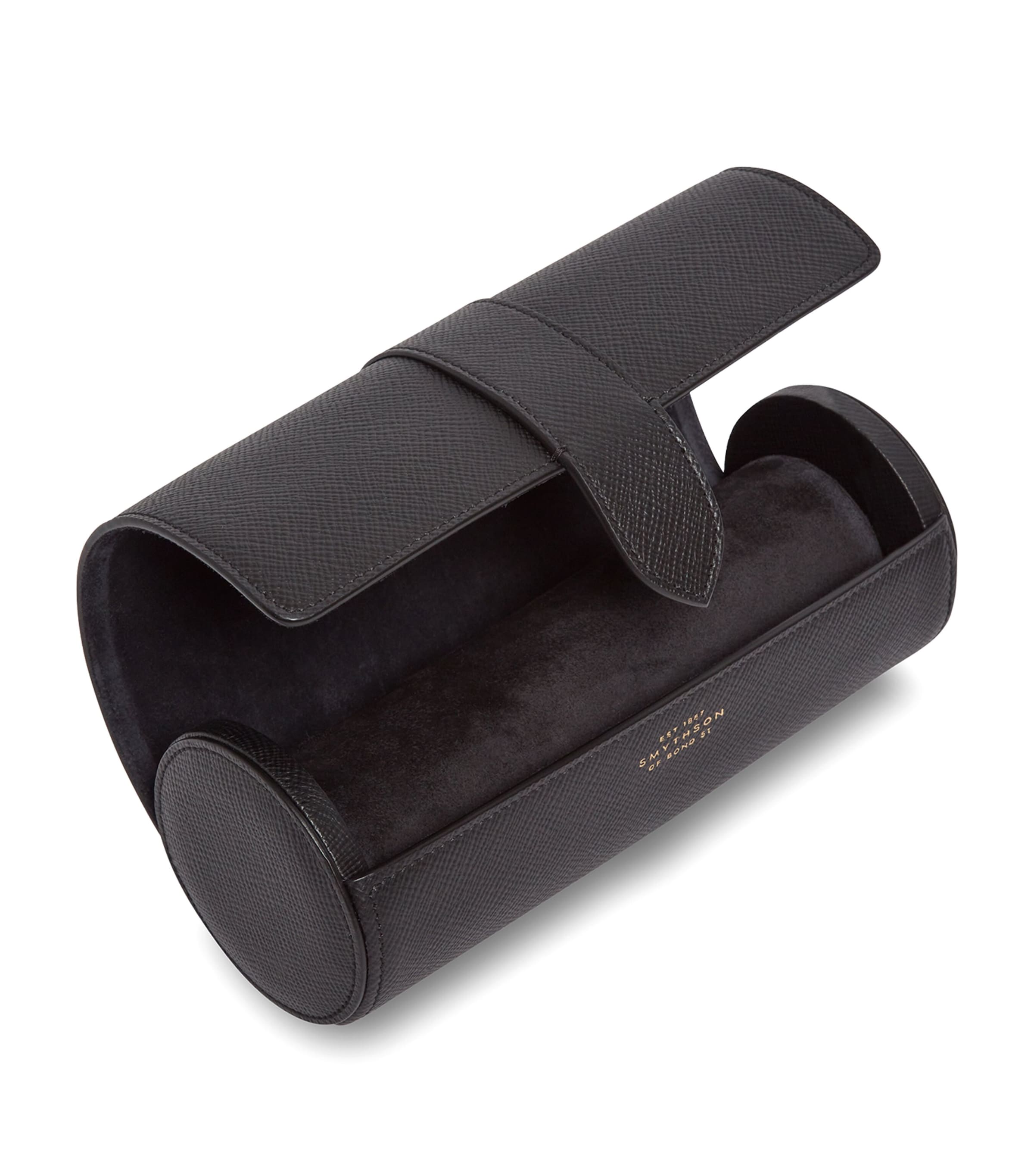 Smythson Panama watch roll in pure calf leather, UK version