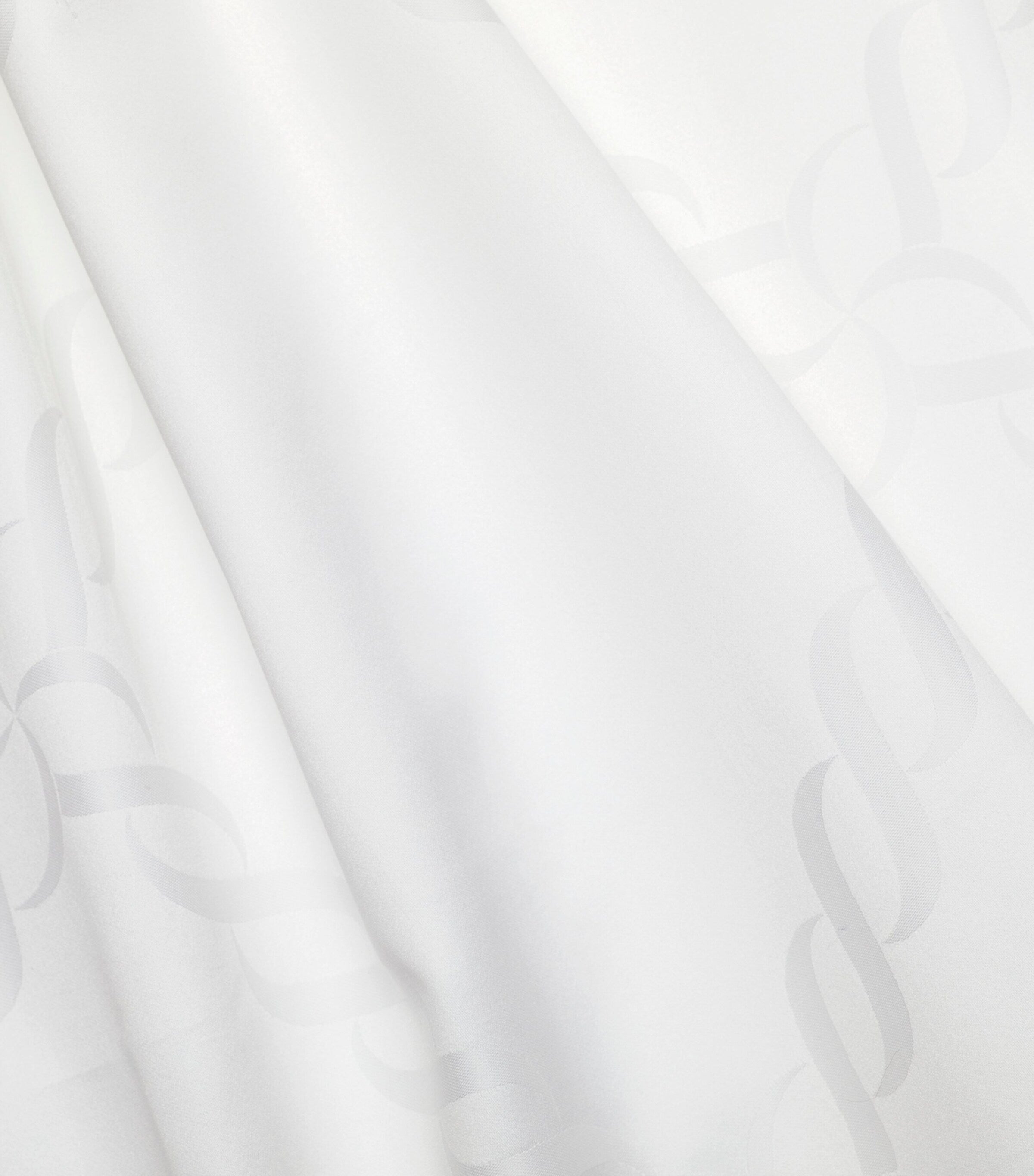 Pratesi Super King flat sheet with striped chain motif, 300cm x 270cm, imported from the UK