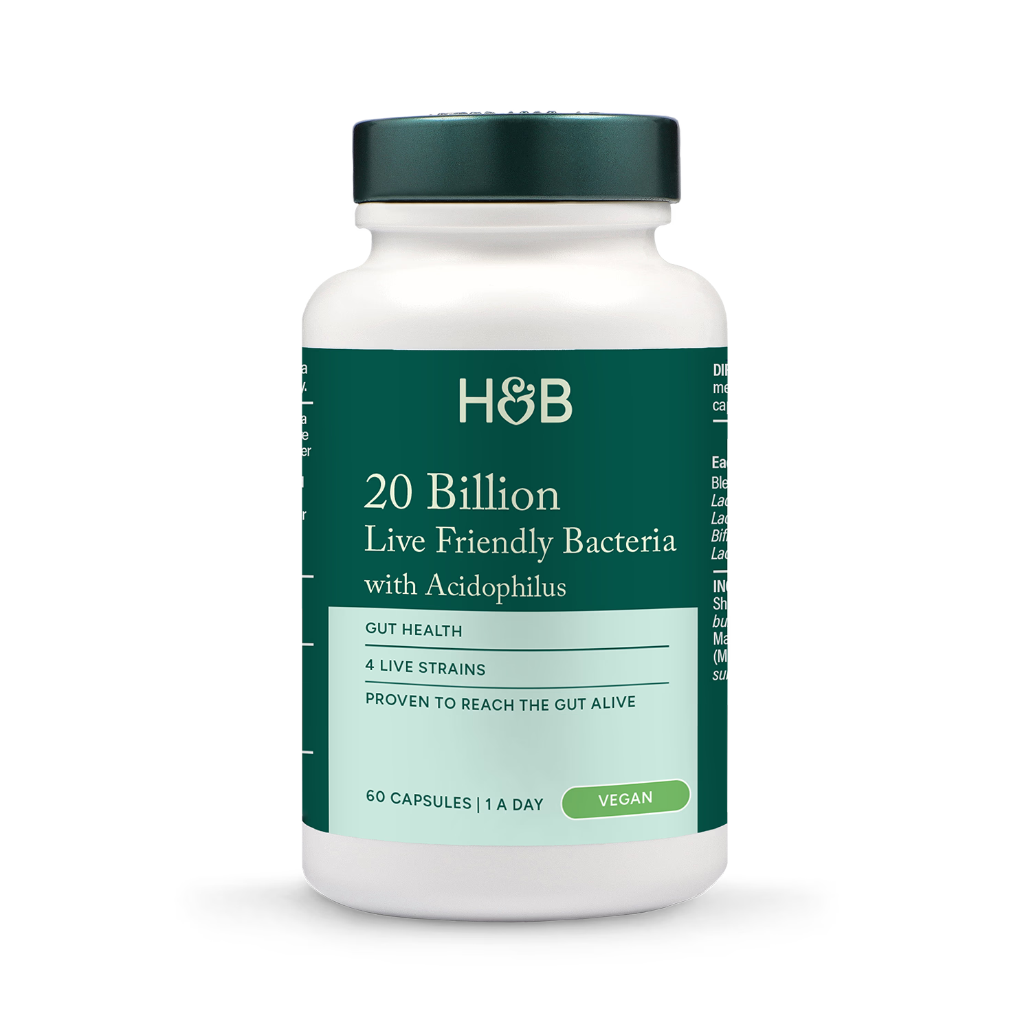 Holland & Barrett Live Friendly Bacteria 20 Billion 60 Capsules, UK version