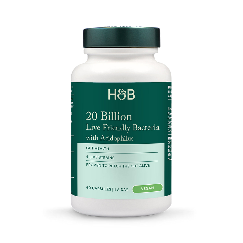 Holland & Barrett Live Friendly Bacteria 20 Billion 60 Capsules, UK version