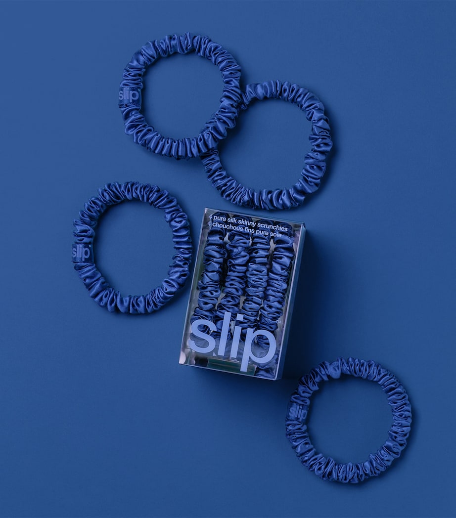Slip pure silk skinny scrunchies set of 4, UK version