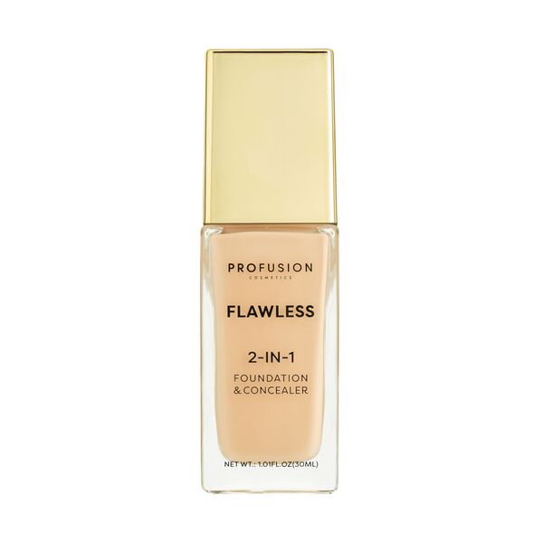 Profusion Cosmetics Flawless 2-IN-1 Foundation | Golden Tan GOODS Superdrug Fair Beige  