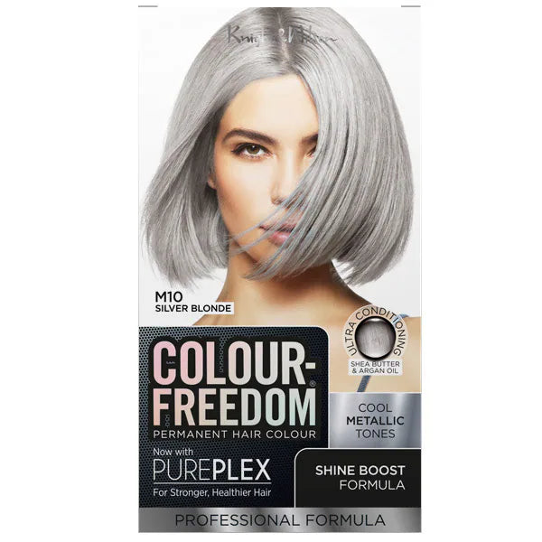 DNR Colour Freedom Silver Blonde hair dye kit - British product