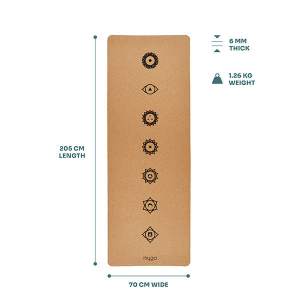 Myga Extra Large Chakra Cork Mat GOODS Superdrug   