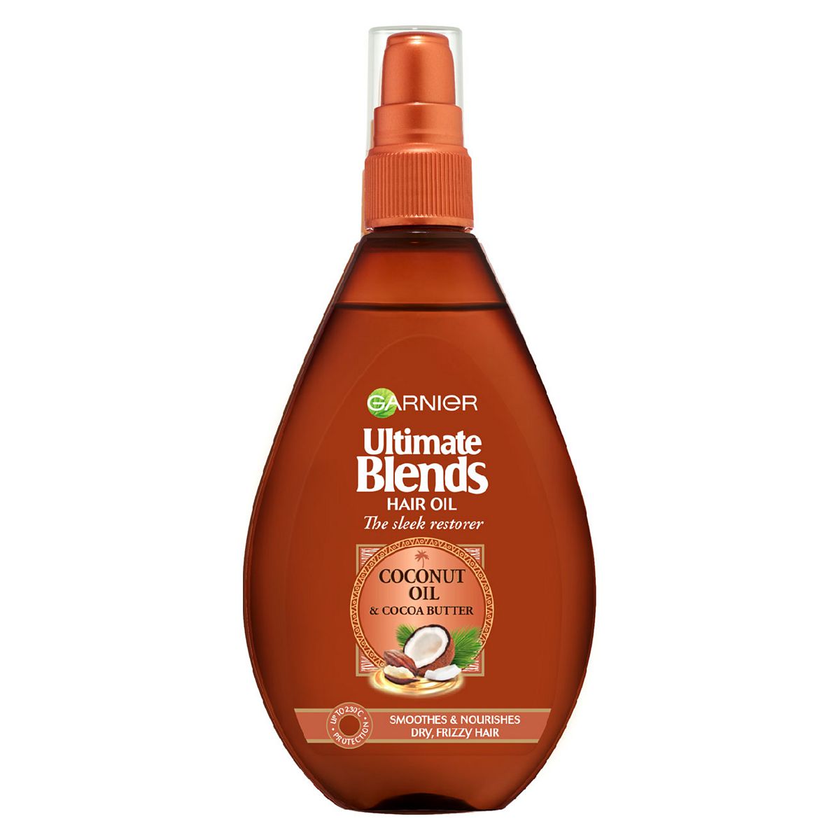 Garnier Ultimate Blends Coconut Oil Hair Oil for Frizzy & Curly Hair 150ml Haircare & Styling Boots   