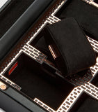 WOLF Vegan Leather Axis Watch Box 8-piece (British brand)