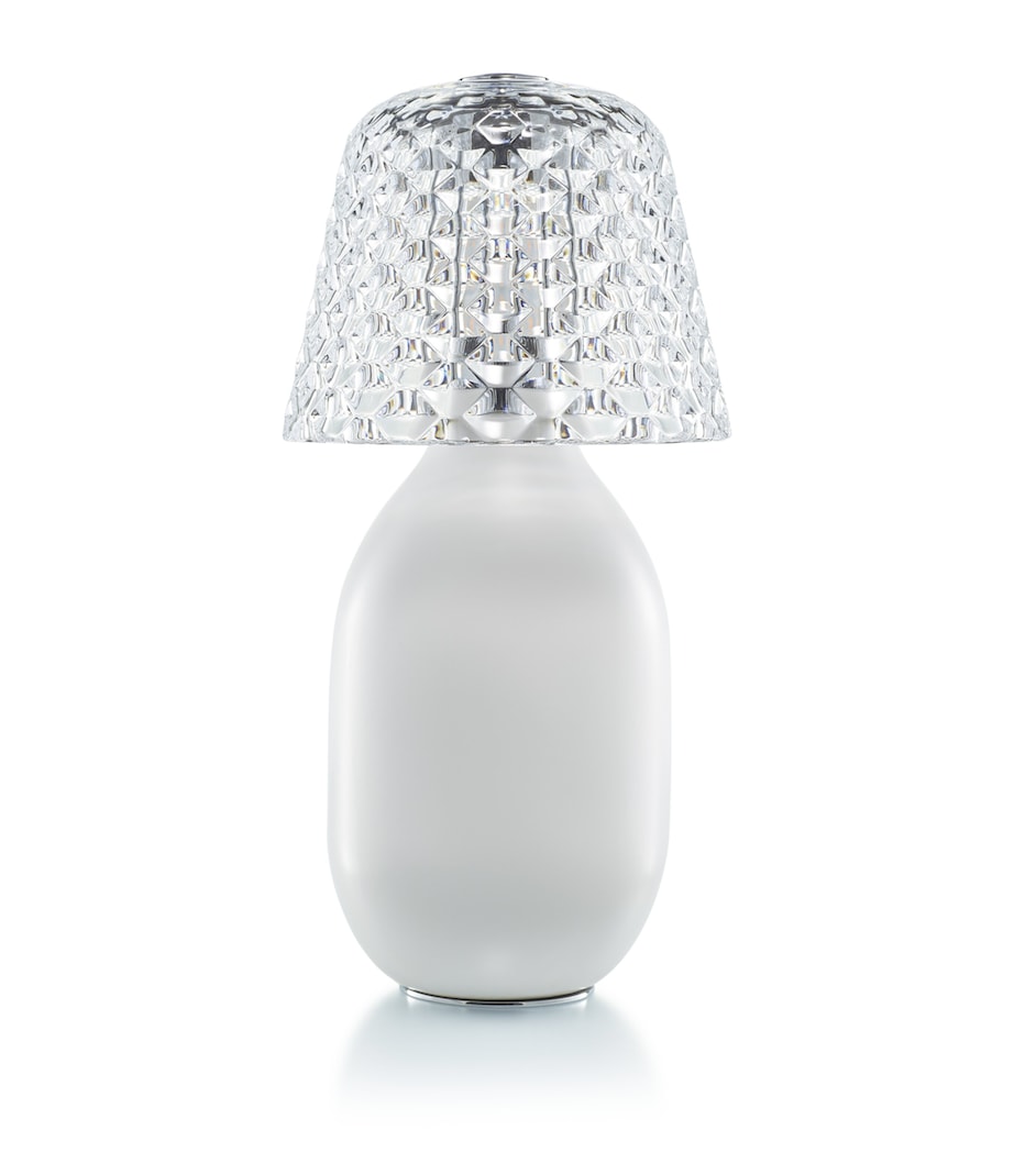Baccarat baby candy wireless lamp with crystal and ceramic base - British product