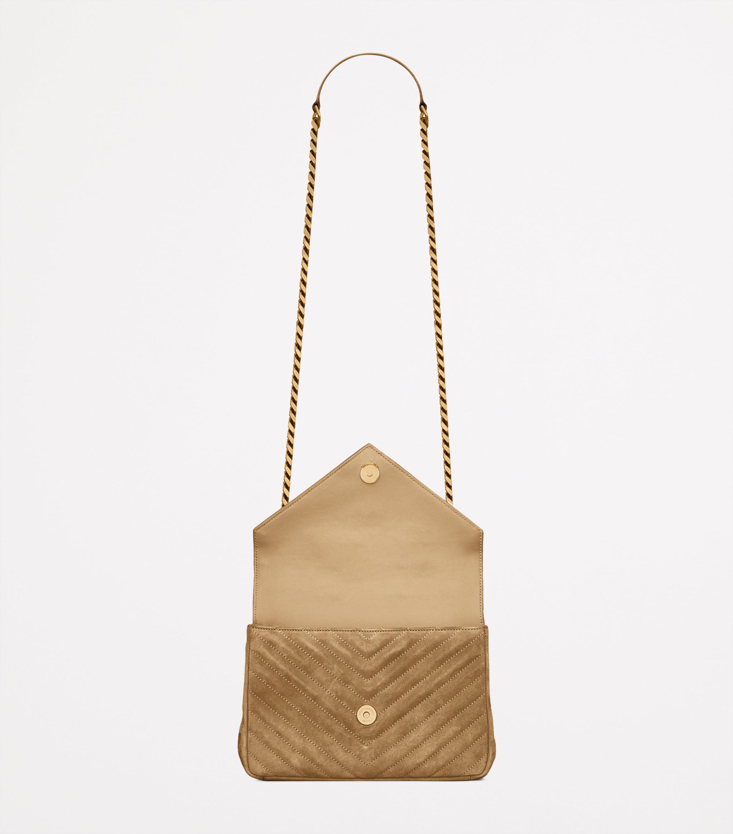 Saint Laurent medium Collège top-handle bag in calf suede, UK version