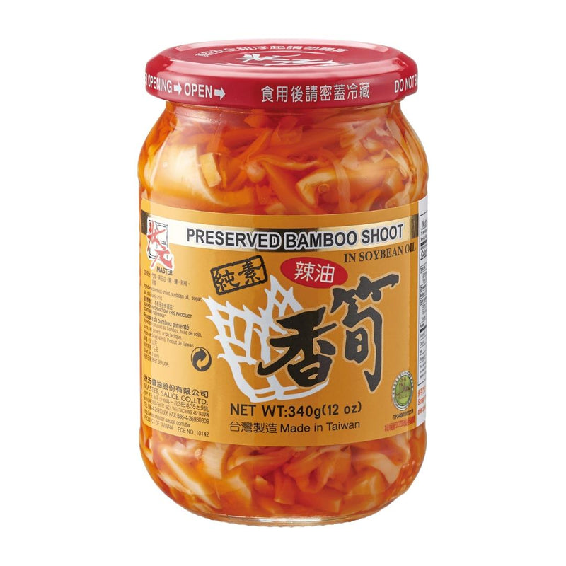 Master preserved bamboo shoots in soybean oil, UK version