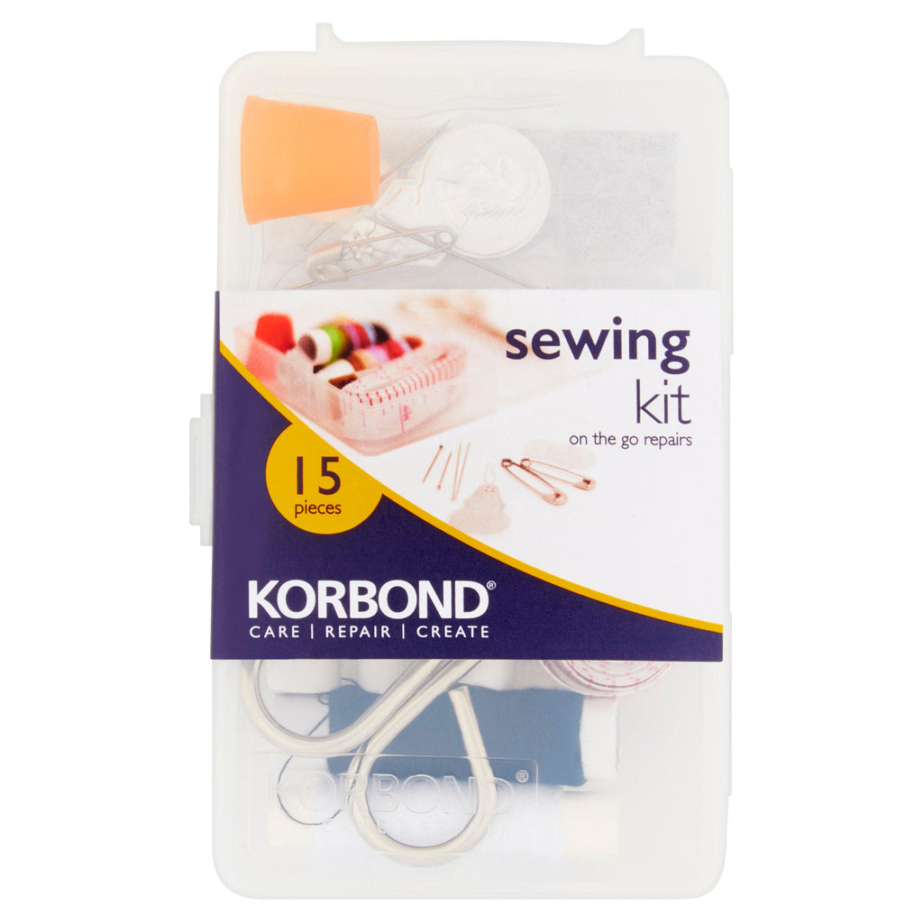 Korbond Care & Repair On the Go Repairs Sewing Kit 15 Pieces