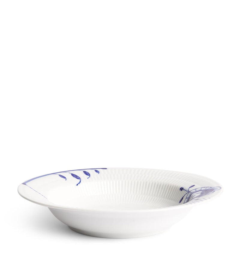 Royal Copenhagen Blue Fluted Mega deep plate 21cm, imported from the UK