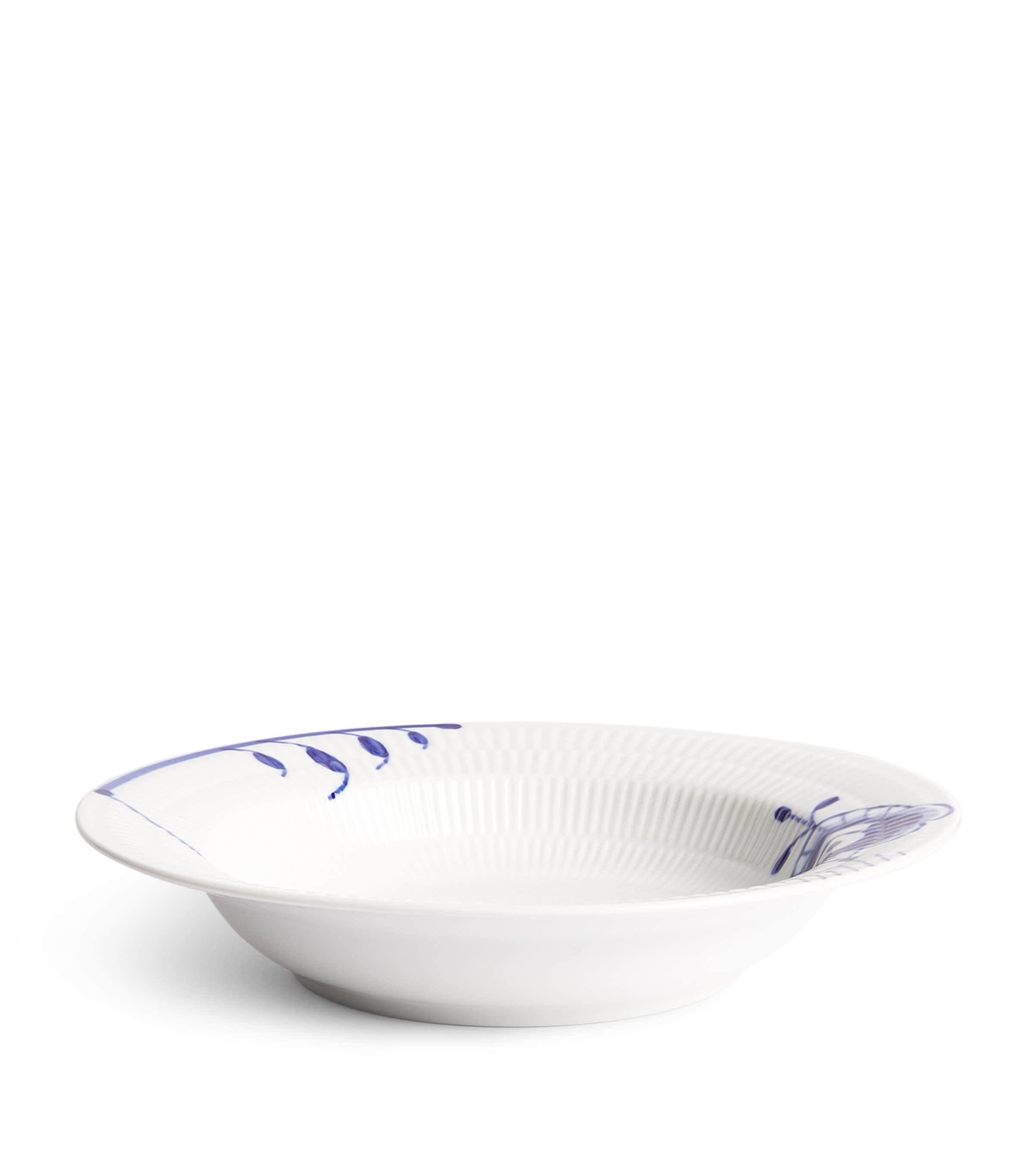 Royal Copenhagen Blue Fluted Mega deep plate 21cm, imported from the UK