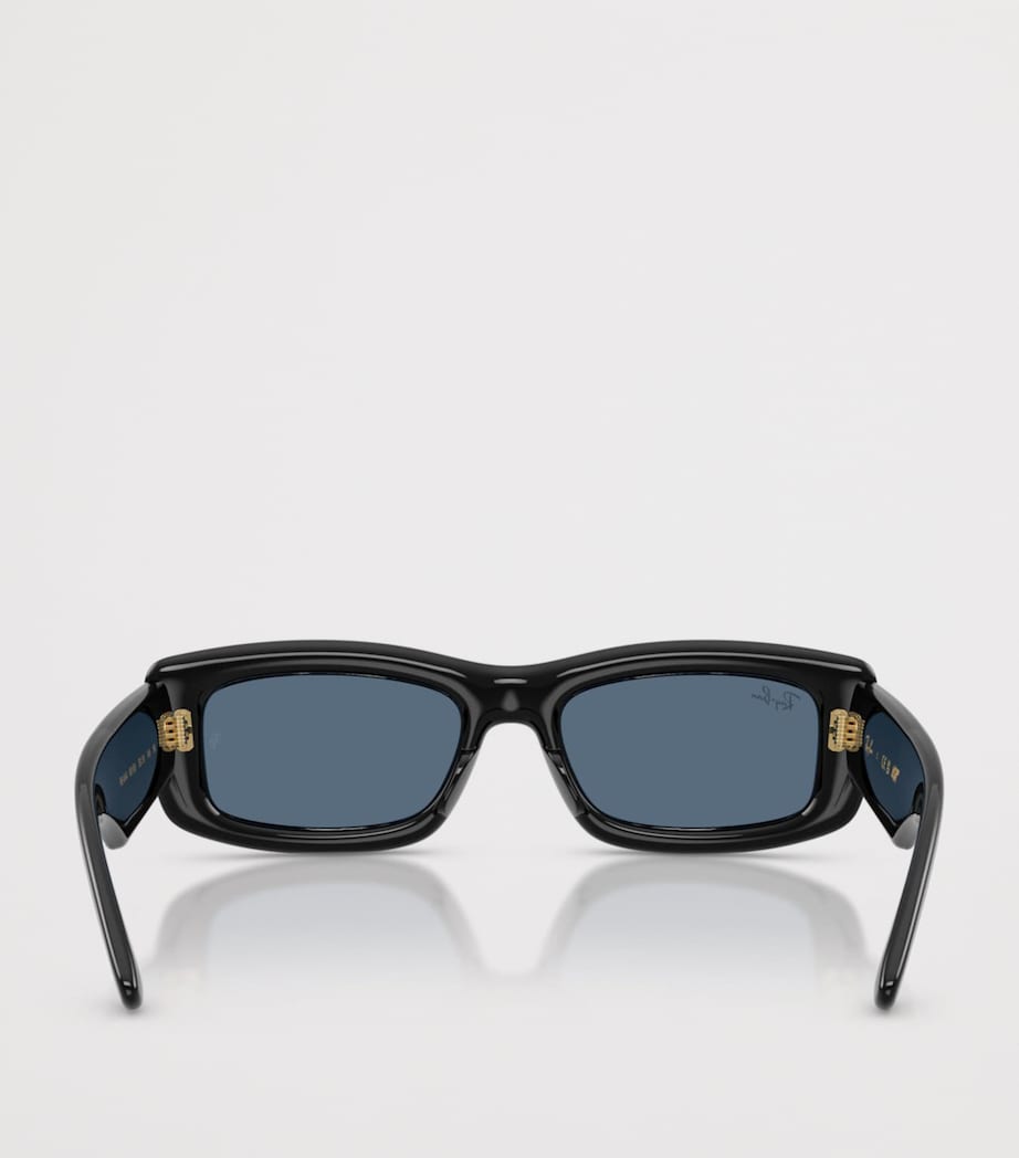 Lunettes de soleil rectangulaires Ray-Ban Kiliane Puffer, importées du Royaume-Uni