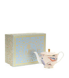 Wedgwood small teapot with floral print and gold accents (British brand)