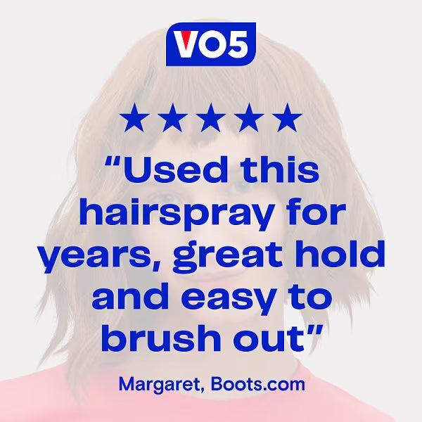 VO5 Extra Firm Hold Hairspray 400ml (British brand)