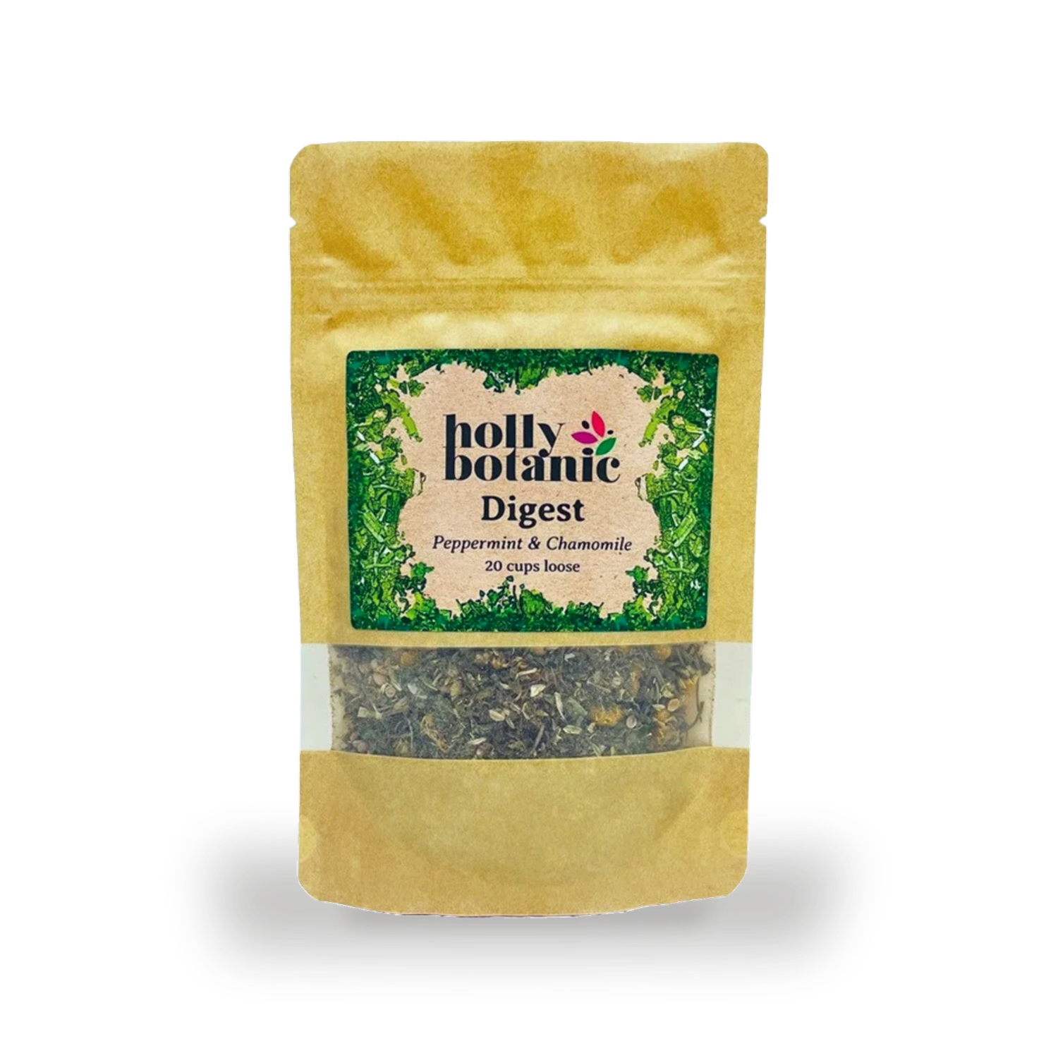 Holly Botanic digest tisane peppermint chamomile 20 cup (British brand)