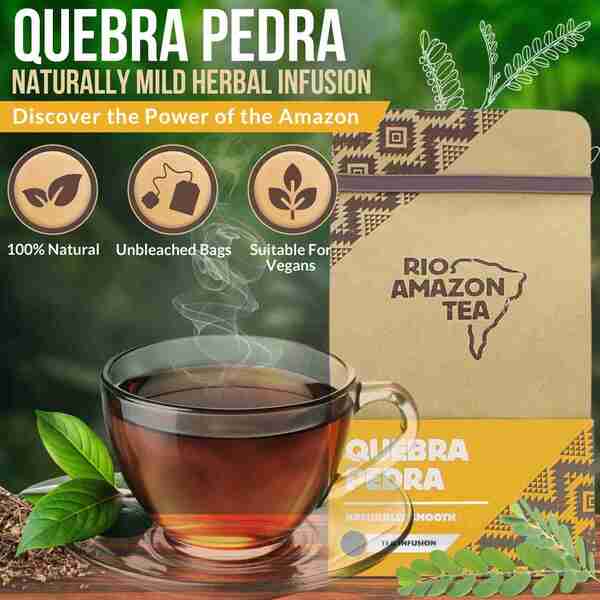 Rio Amazon Quebra Pedra herbal tea teabags 90 count - British product