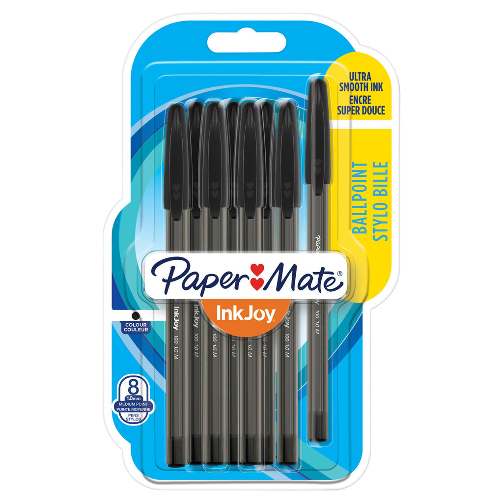 Paper Mate Inkjoy 100 Black 8pk