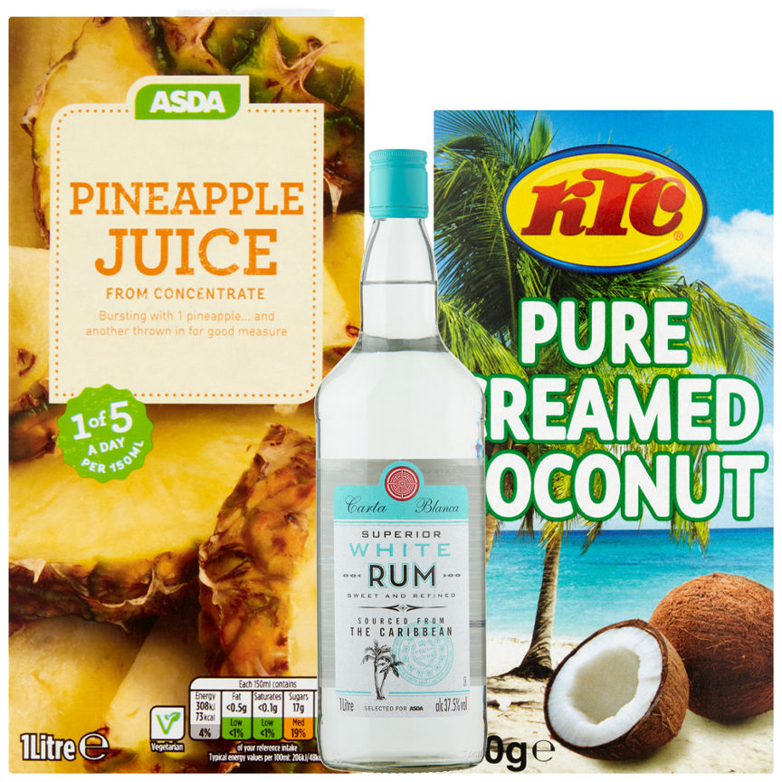 Pina Colada Cocktail Bundle GOODS ASDA   